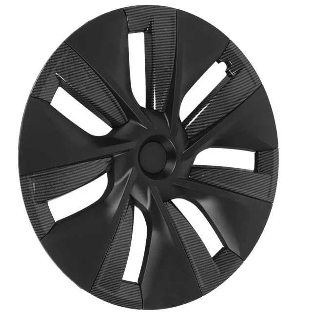 (Carbon Black)19 Inch Black Universal Hubcap Wheel Covers Set Of 4 Hub Caps