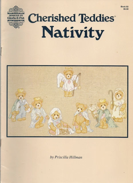 Designs von Gloria & Pat Kreuzstich Buch ""Geliebte Teddies Krippe"" Schnäppchen!