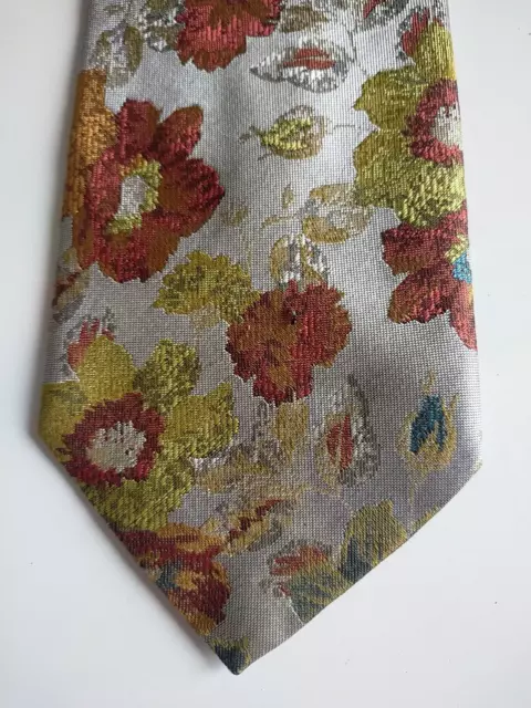 🔝🔝  MOSCHINO cravatta vintage seta fiori tie