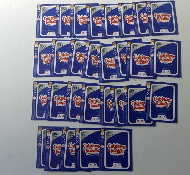 29 Pochettes de 3 cartes "Cuisinons en famille" Carrefour