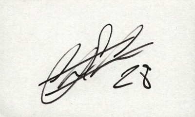 Chris Carr - Sheff Wed - Signed Index Card - COA (42020)