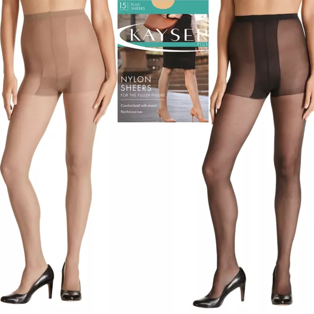 Kayser Plus Nylon Sheers 15 Denier Stockings Womens Pantyhose Tights H10840