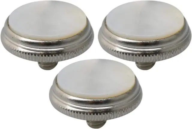 Liyafy 3Pcs Trumpet Valve Finger Buttons Musical Instruments Accessories Silver