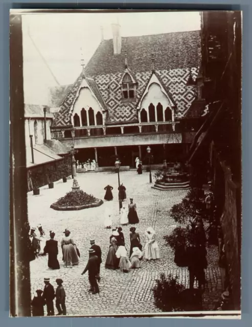 France, Hospices de Beaune  Vintage citrate print. Bourgogne  Tirage citrate