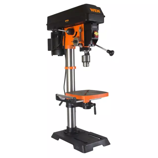 WEN 4214T 5A 12-In Variable Speed Benchtop Drill Press with Laser and Work Light