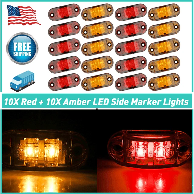 Maxxima 2 In Round Clearance Marker Light - Amber 9 LED > Bressler's, Inc - Foto 12