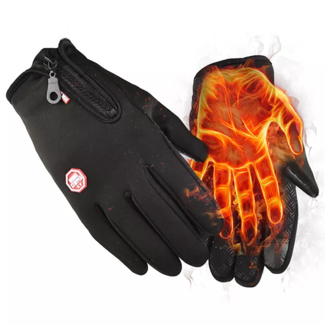 Winter Handschuhe Warm Thermo Touchscreen Wasserdicht Fahrrad Sport Herren Damen