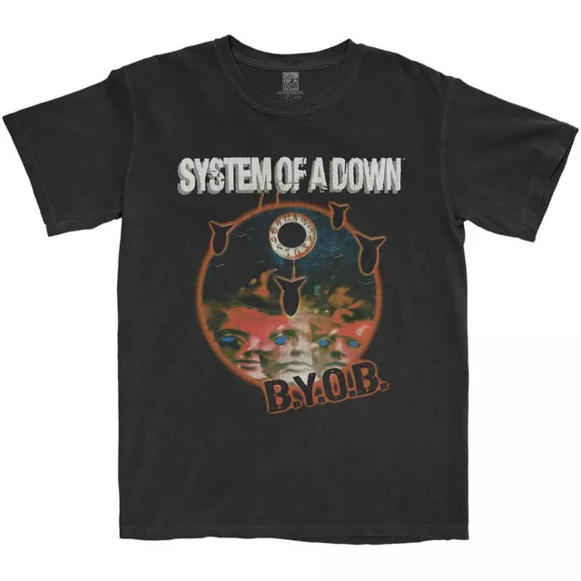 System Of A Down BYOB Classic Black T-Shirt NEW OFFICIAL