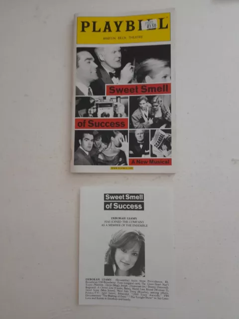 Playbill Sweet Smell Of Sucess Martin Beck Theatre Programme book April 2002