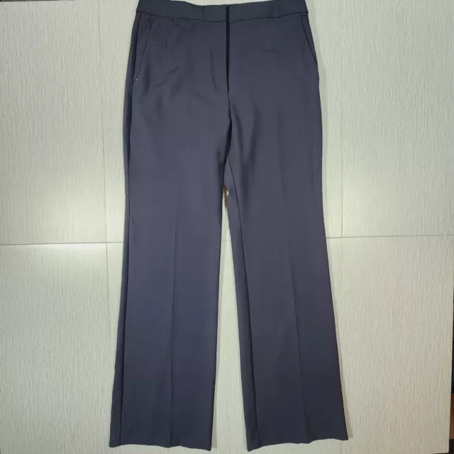 Rebecca Taylor Womens Career Dress Pants Straight Stretch Blue Size 12