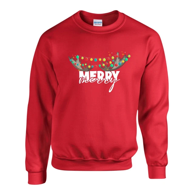 Merry Merry Jumper, Funny Christmas Ugly Novelty Xmas Gift Sweatshirt Unisex Top