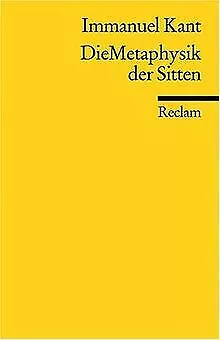 Die Metaphysik der Sitten von Kant, Immanuel | Buch | Zustand gut