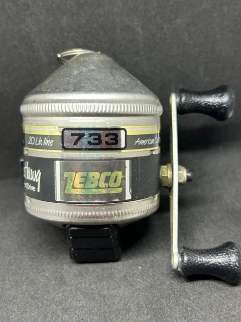 VINTAGE - ZEBCO 733 THE HAWG - Direct Drive Push Button Spin Cast