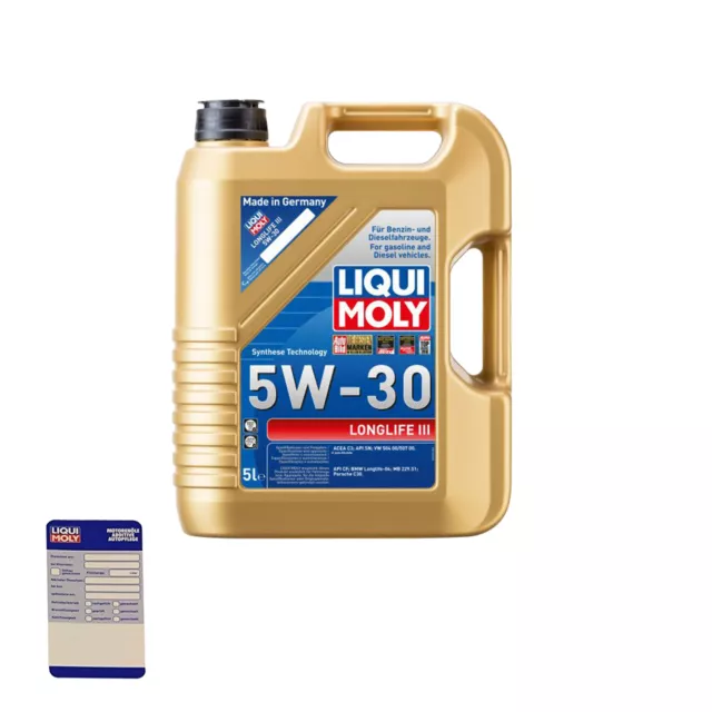 LIQUI MOLY Motoröl 20647 Longlife 3, 5L 5W30 VW BMW MB 504.00 507.00 LL04 229.51