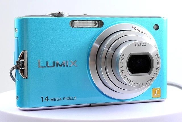 NEAR MINT] PANASONIC Lumix DMC-FX66 floral blue Japanese