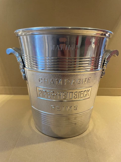 Grand seau à champagne rond Piper Heidsieck vintage