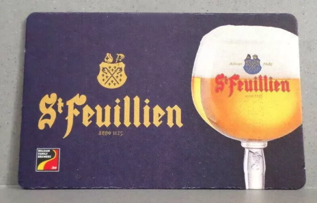 Sous bock St FEUILLIEN / bière belge / Brasserie de WALLONIE