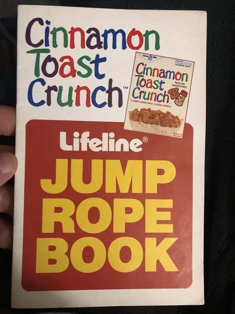 Vintage Cinnamon Toast Crunch Cereal, Lifeline Jump Rope Booklet 1984