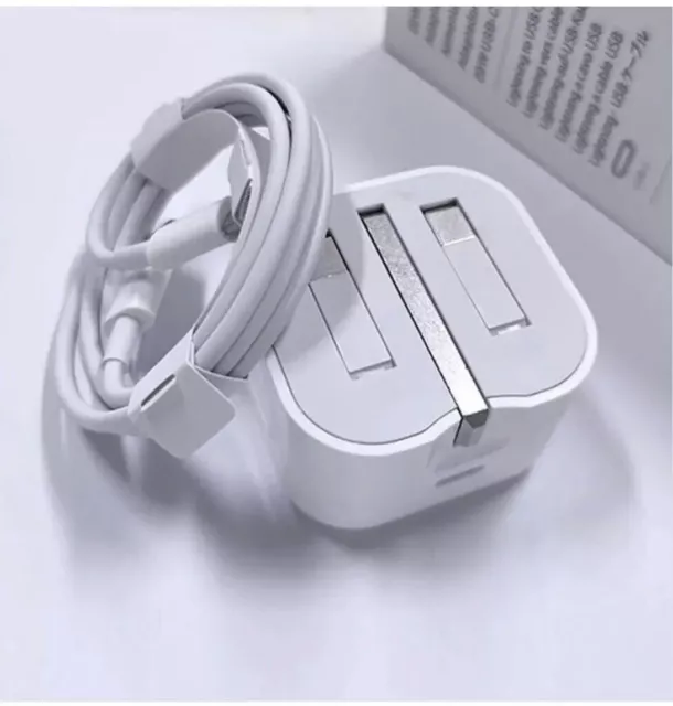 ORIGINAL 20W USB-C schnell 1M Ladekabel und Stecker für Apple iPhone X 11 12 13 14 2