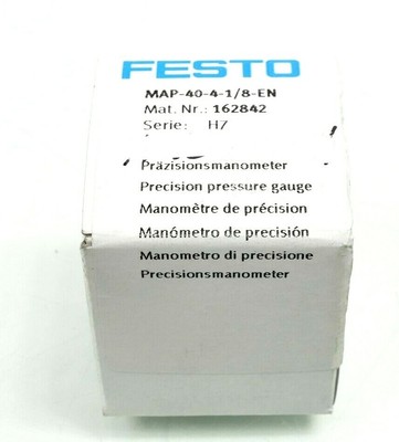 Festo précision manomètre map-40-16-1/8-en New 