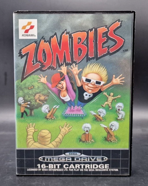 ZOMBIES SEGA Megadrive Mega Drive Konami Complet PAL Très Bon