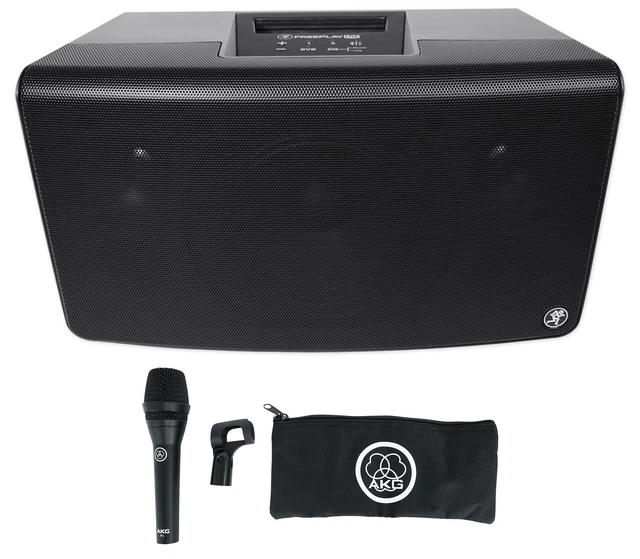 Mackie FreePlay LIVE 150w 6" Rechargeable DJ PA Bluetooth Speaker+AKG Microphone Mackie FreePlay LIVE 150w 6" Rechargeable DJ PA Bluetooth Speaker+AKG Microphone
