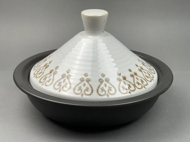 Cazuela de cerámica Tajine Tagine aceite y vinagre Marrakech 9,8" Portugal