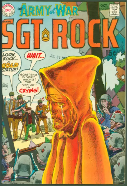 VTG 1969 DC Comics Our Army at War #211 VF Sgt. Rock Joe Kubert Cover Art