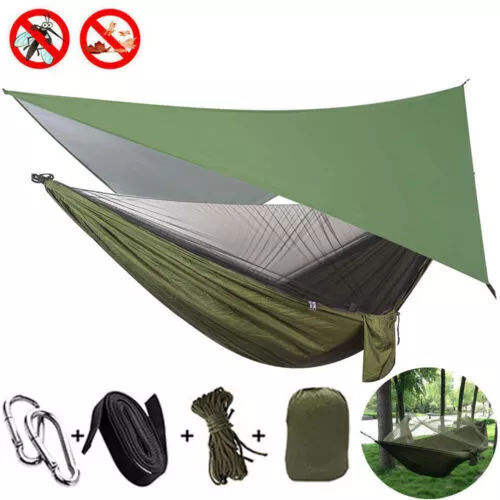 Outdoor Travel Survival Camping Hammock Double Person Tent with Mosquito Net New