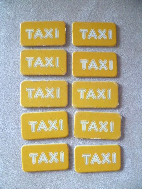 Ravensburger Scotland Yard - Ersatzteile - 10x Ticket Taxi
