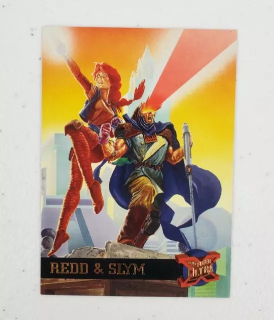 Marvel Fleer Ultra X-Men '95 Redd & Slym Trading Card #39 Embossed Gold Foil