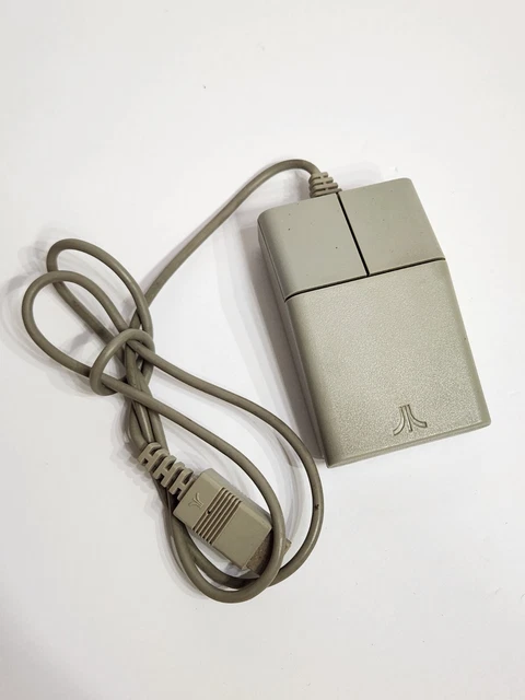VINTAGE ATARI STM1 Rollerball Two-Button Mouse Serial A2915282515 £66. ...
