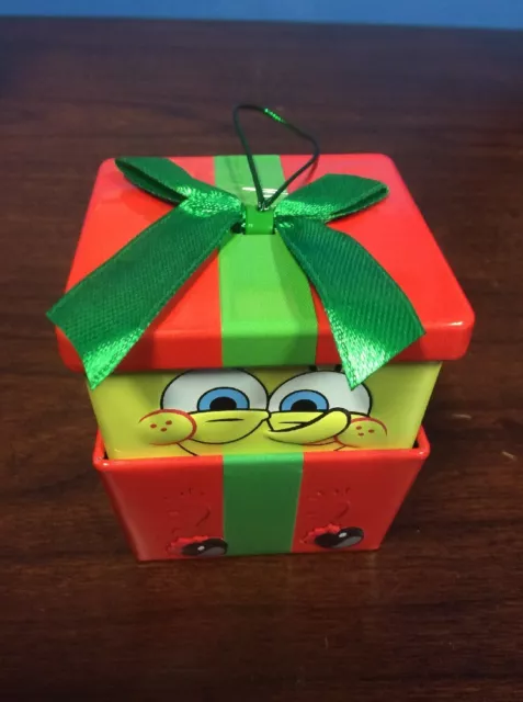 Spongebob Squarepants Candy Filled Ornament Holiday Tin Nickelodeon