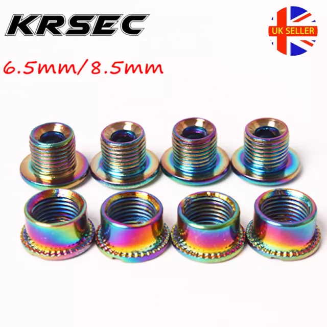 KRSEC Bike Chainring Bolts Single/Double/Triple Speed Chainwheel Screws Bolts