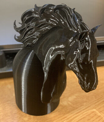 Pferdekopf Horse Schwarz Schutzkappe für Anhängekupplung ohne Schlaufe Pferd 
