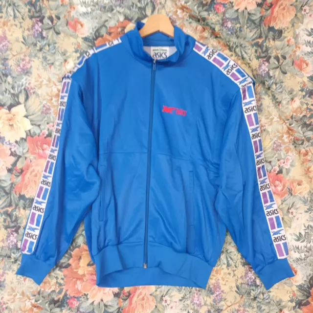 RARISSIMA VINTAGE 90s ASICS TRACKTOP GIACCA TUTA MADE IN ITALY 48 minimal GABBER