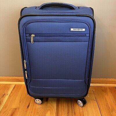 Samsonite Aspire DLX Softside Expandable Luggage with Spinner Wheels-23inch Blue
