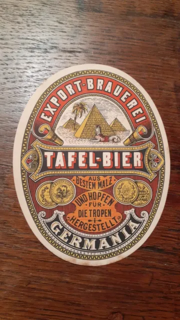 Uruguay beer coaster TAFEL BIER GERMANIA