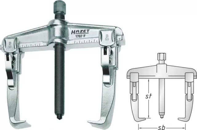 HAZET Schnellspann-Abzieher 2-armig 1787F-13