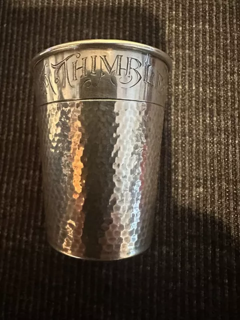 Only A Thimble Full Webster Sterling Silver Shot Glass