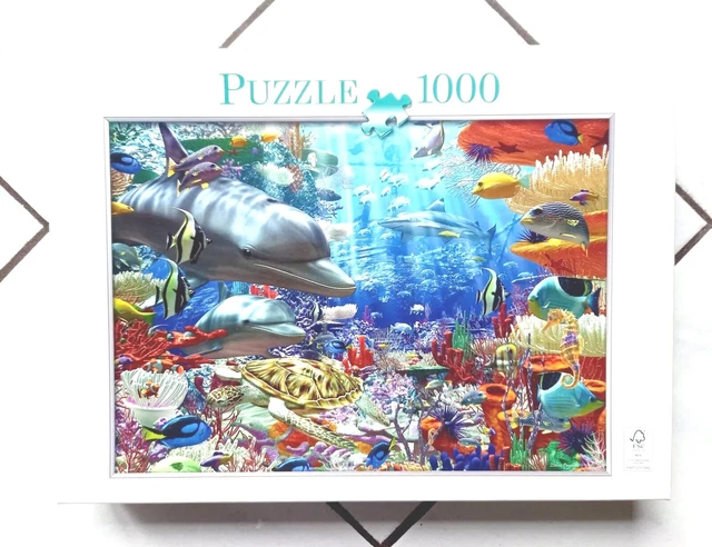 Puzzle 1000, 1000 Teile, Unterwasserwelt, komplett nur 1 mal gelegt