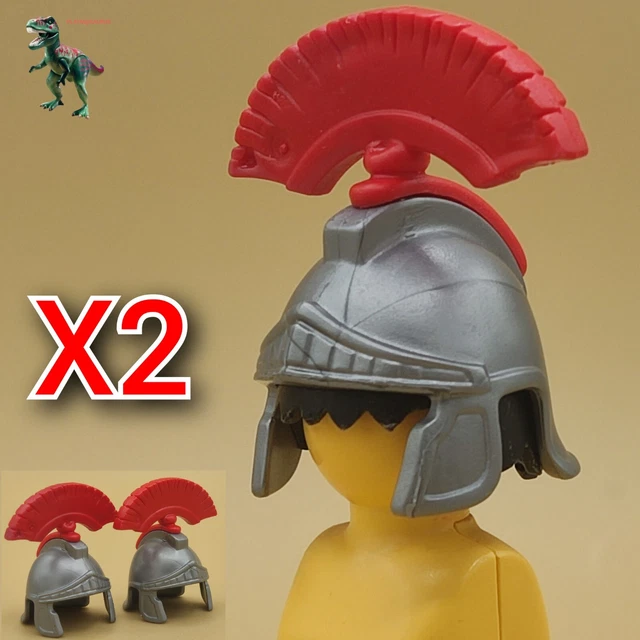 Casque Playmobil Soldat Romain Avec Tête De Lion - Pièce 13173 - Occasion