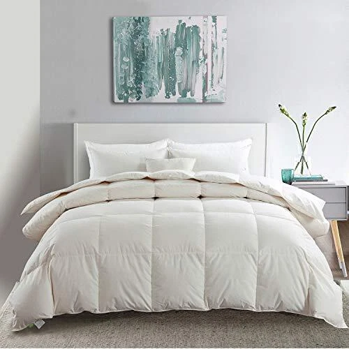 Lightweight Feather Down Comforter Twin Thin Goose Feather Down Duvet 100% Organ