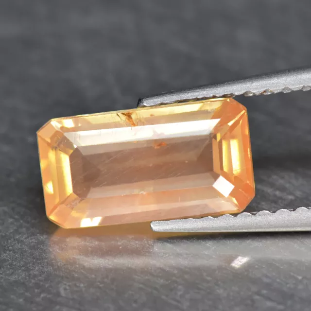 1.39Ct Octagan_ Great look Unheated Double Tone Andesine From Brazil