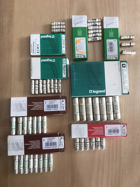 Lot De Boites Cartouches Fusibles Legrand Ancien Stock
