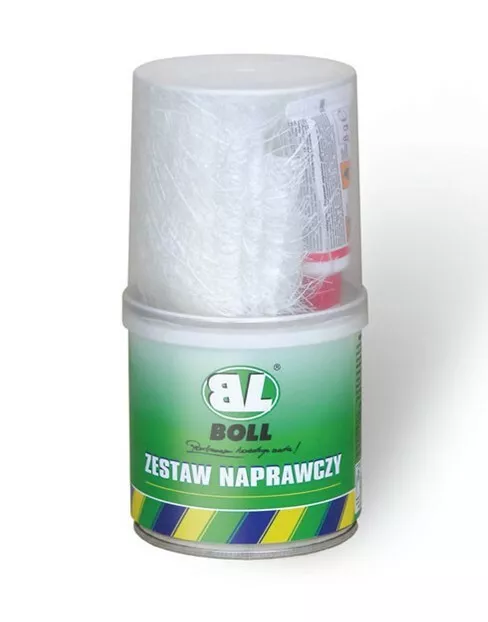 Kit réparation mastic résine polyester avec fibre de verre 250grs Auto Loisirs