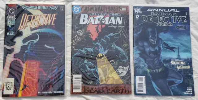 Detective Comics Annual #4 #9 #12 Comic Books Lot of 3 Issues  DC Batman