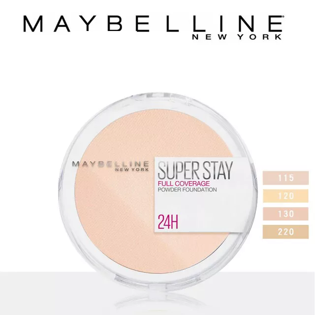 [Maybelline New York ] Superstay 24h Cobertura Total Cara Polvo Base 6g Nuevo