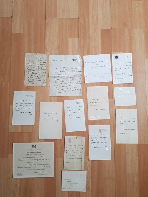 Winston and Clementine Churchill collection of Facsimile  letters