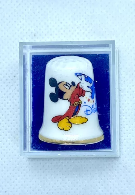 Walt Disney Mickey Mouse Disneyland 1928 California Fine China Souvenir Thimble